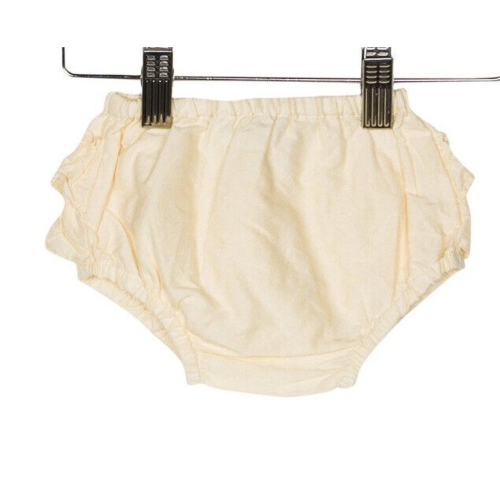 Poeme & Poesie baby girls yellow cotton bloomers 0-3m 3m